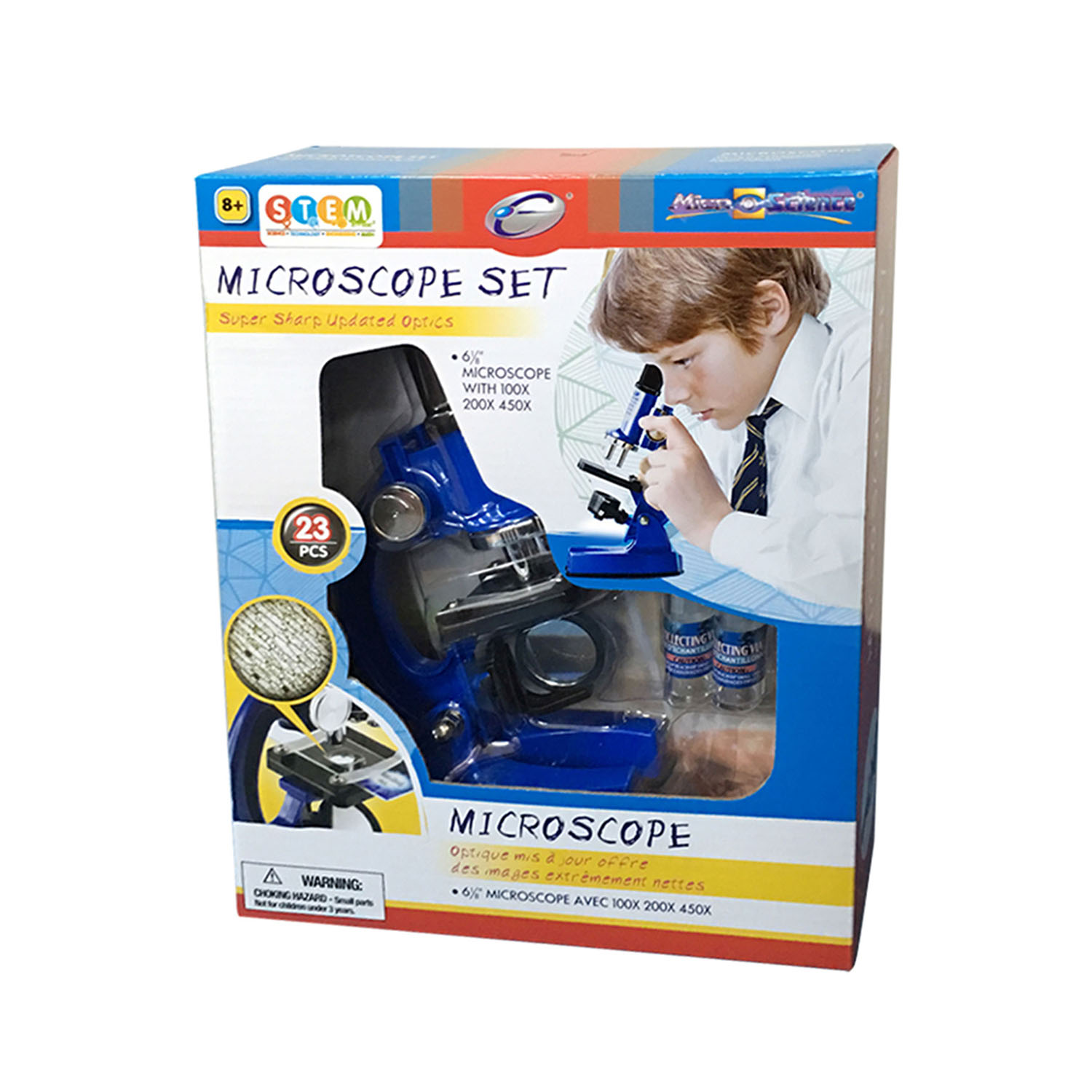 Es 23Pcs 100/200/450X Microscope Set