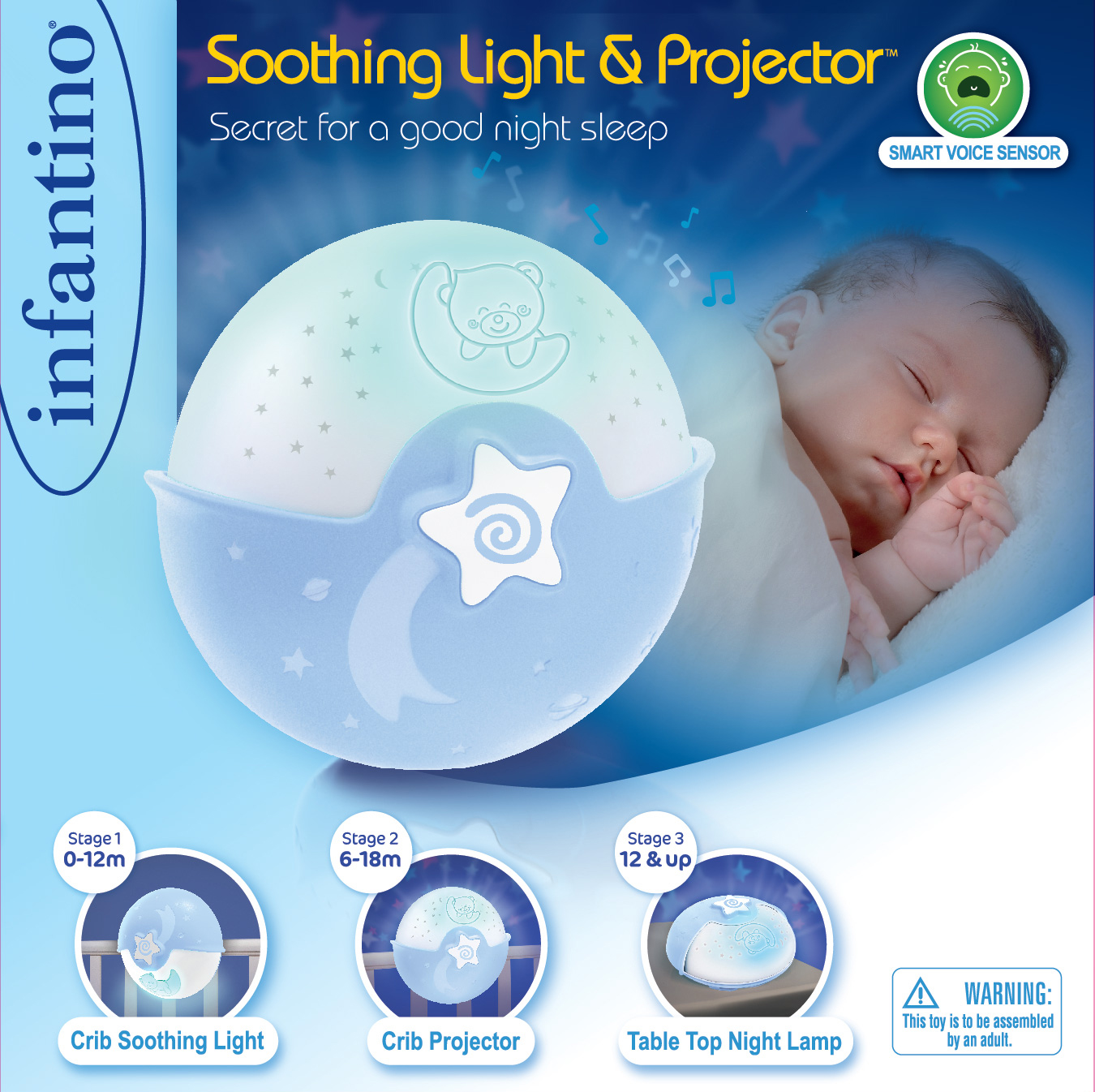 Wom Soothing Light & Projector (Blue)