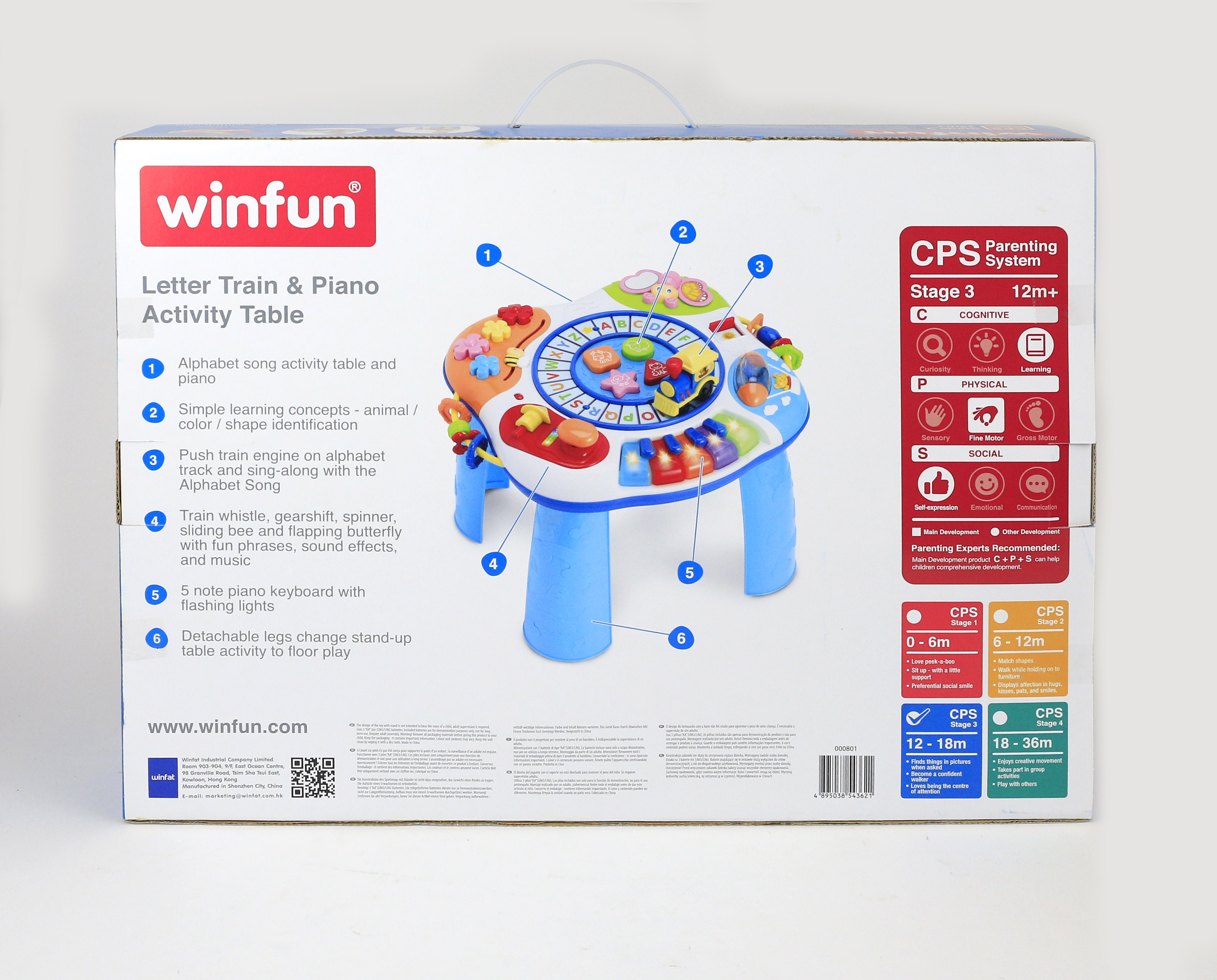Winfun Letter Train - Piano Activity Table