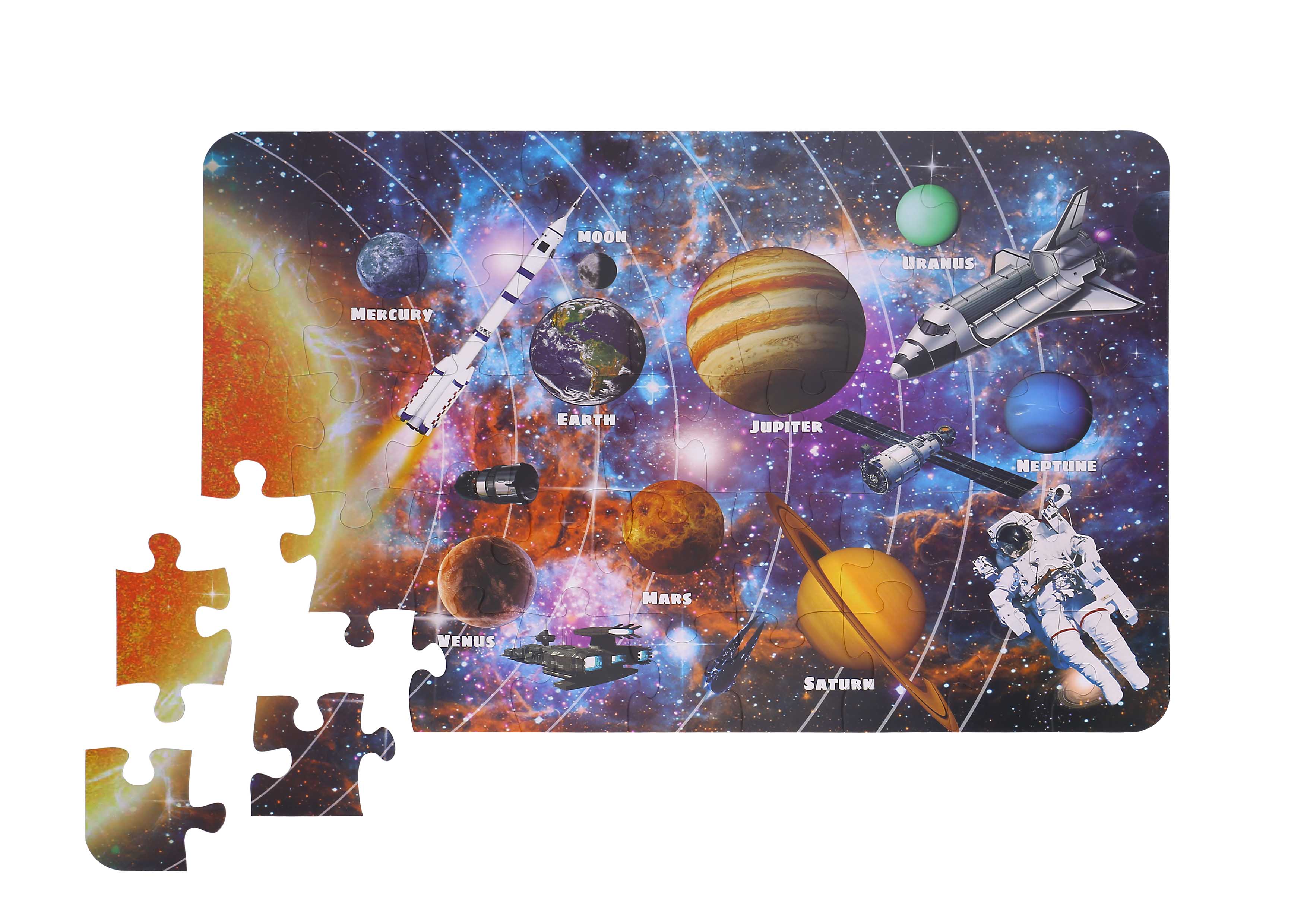 The Solar System Floor Puzzle