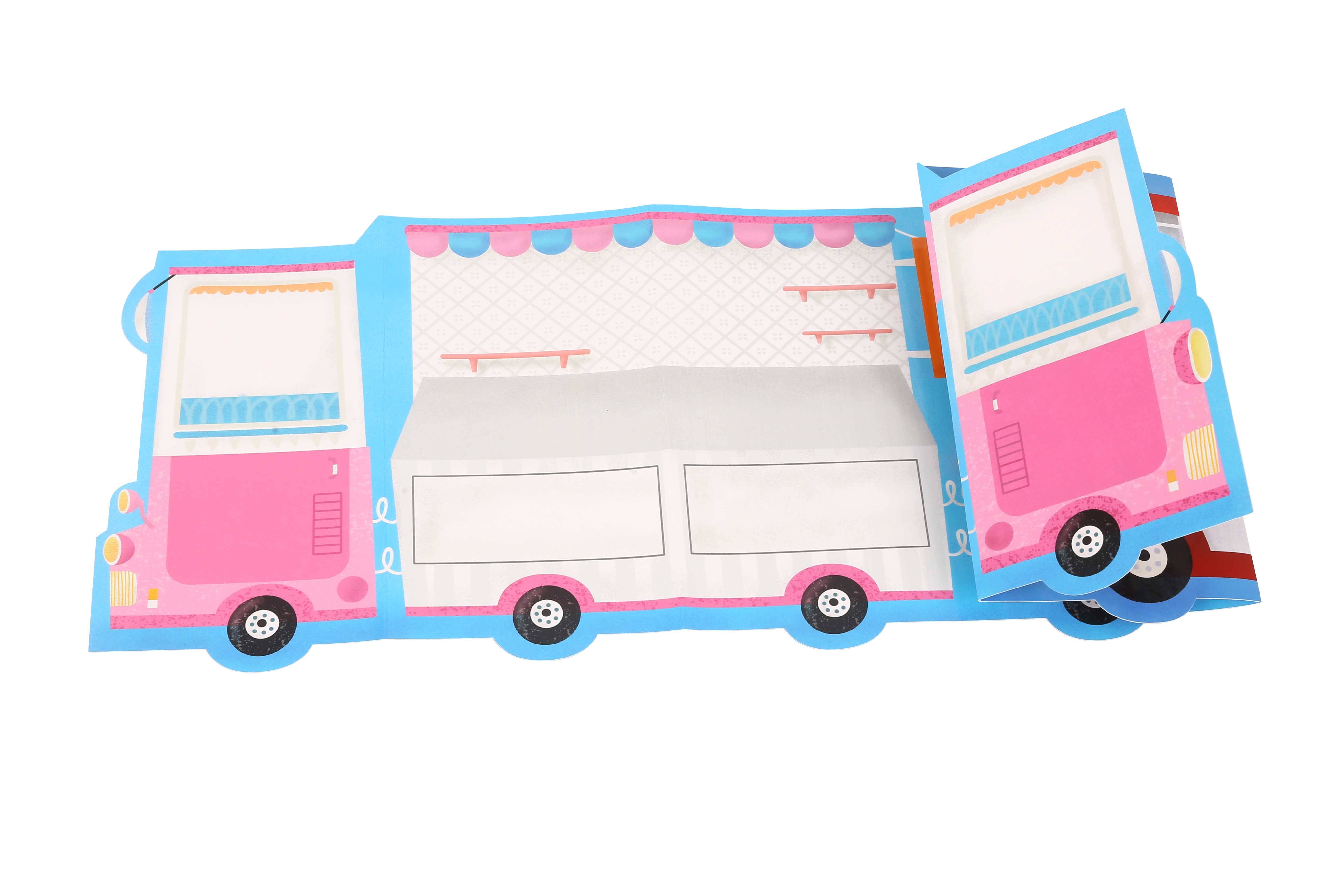 Reusable Stickers Activity Pad - Fire Truck & Ice Cream Truck — view 4
